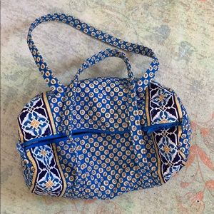 Vera Bradley Duffle (blue and yellow)